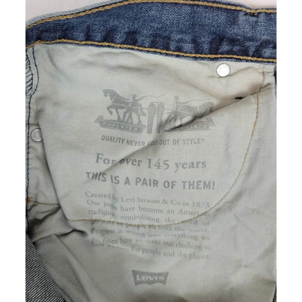 Levis 559 Relaxed Straight Jeans Mens 38x36 Blue Denim Medium Wash 01559-2765